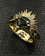 Load image into Gallery viewer, The Erté - Deep Teal Sapphire