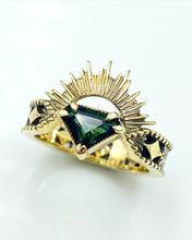 Load image into Gallery viewer, The Erté - Deep Teal Sapphire