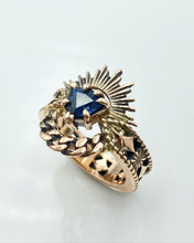 Load image into Gallery viewer, The Erté - Shield Cut Deep Blue Spinel