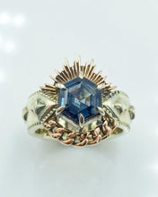 Load image into Gallery viewer, Bespoke Steel Blue Hexagon Spinel - MY HEART YOU HAVE