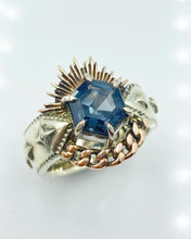 Load image into Gallery viewer, Bespoke Steel Blue Hexagon Spinel - MY HEART YOU HAVE