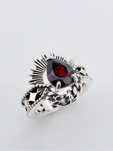 Load image into Gallery viewer, The Ertè - Pear cut Garnet
