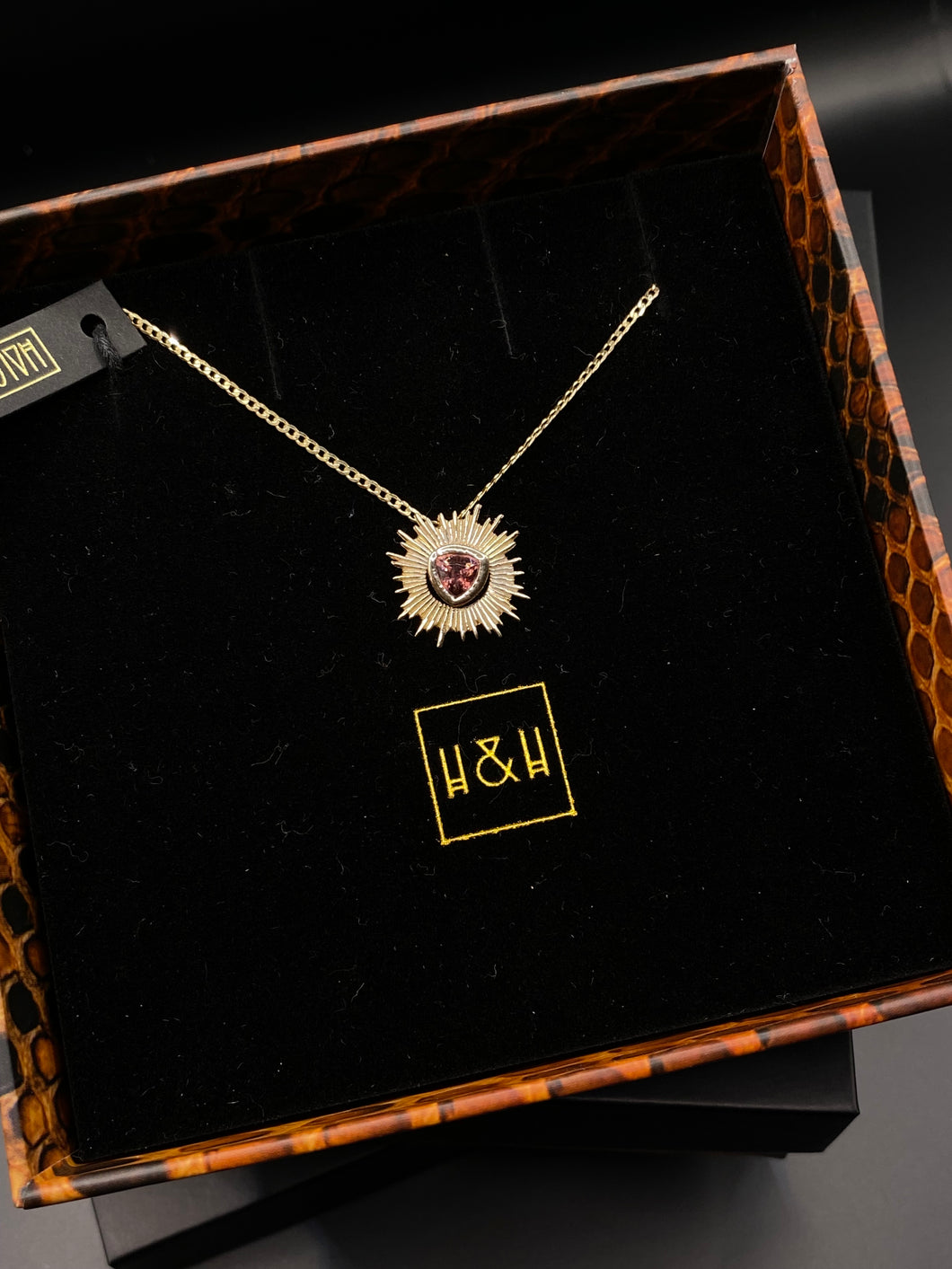 Sun Goddess with Trillion cut Australian Zircon