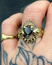 Load image into Gallery viewer, Bespoke MY HEART YOU HAVE  with Black Spinel Heart
