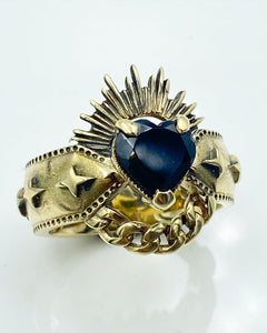Bespoke MY HEART YOU HAVE  with Black Spinel Heart