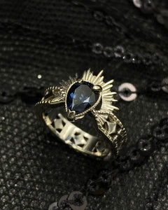 The Erté - Deep blue pear Spinel