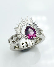 Load image into Gallery viewer, The Ertè - Fancy Pear Cut Magenta Spinel
