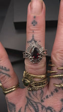 Load and play video in Gallery viewer, The Ertè - Pear cut Garnet

