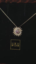 Load and play video in Gallery viewer, Sun Goddess with Trillion cut Australian Zircon
