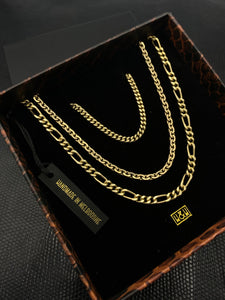 9ct Solid Gold Diamond Curb Chain